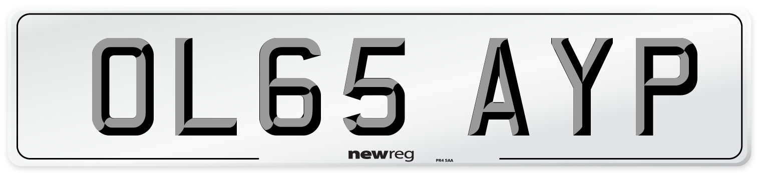 OL65 AYP Number Plate from New Reg